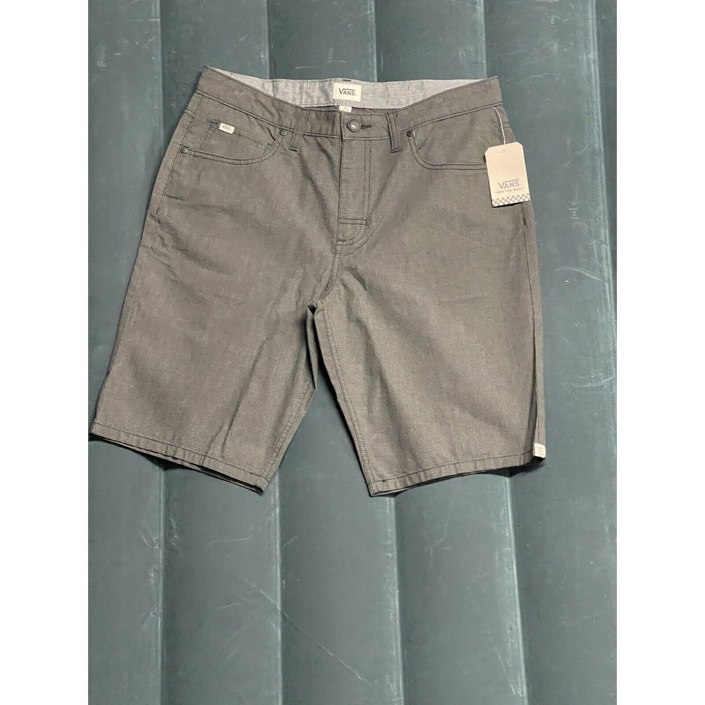 Vans Men's Flat Front Shorts in Charcoal Gray